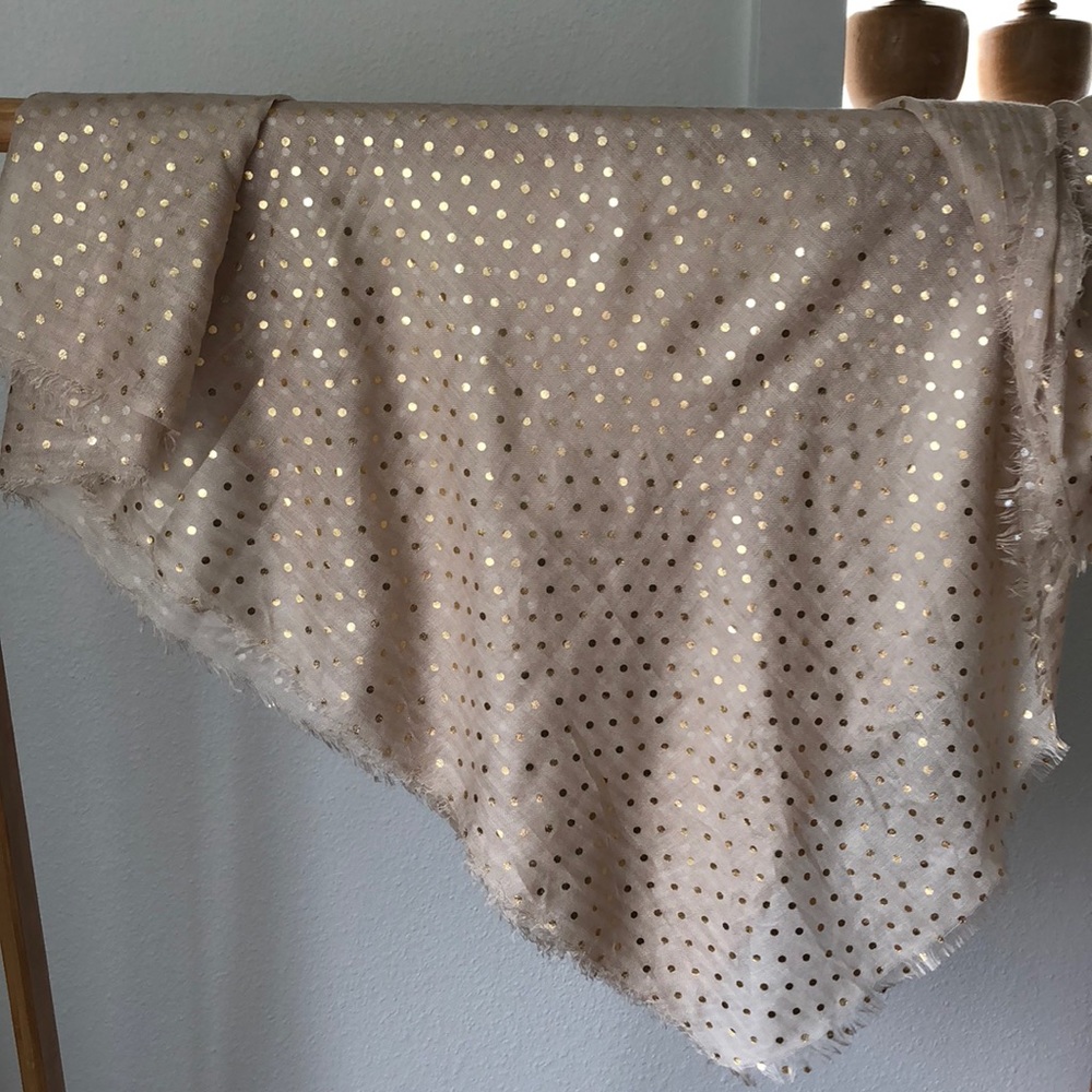 Girly polka dot scarf